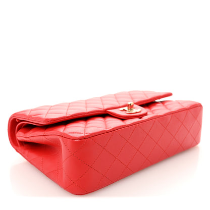 Chanel Lambskin Quilted Medium Double Flap Red 4 of 12