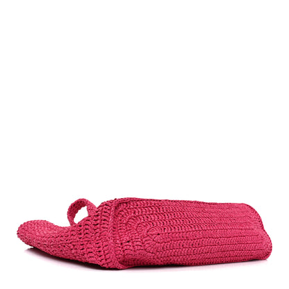 Saint Laurent Raffia Rive Gauche Tote Pink 4 of 11