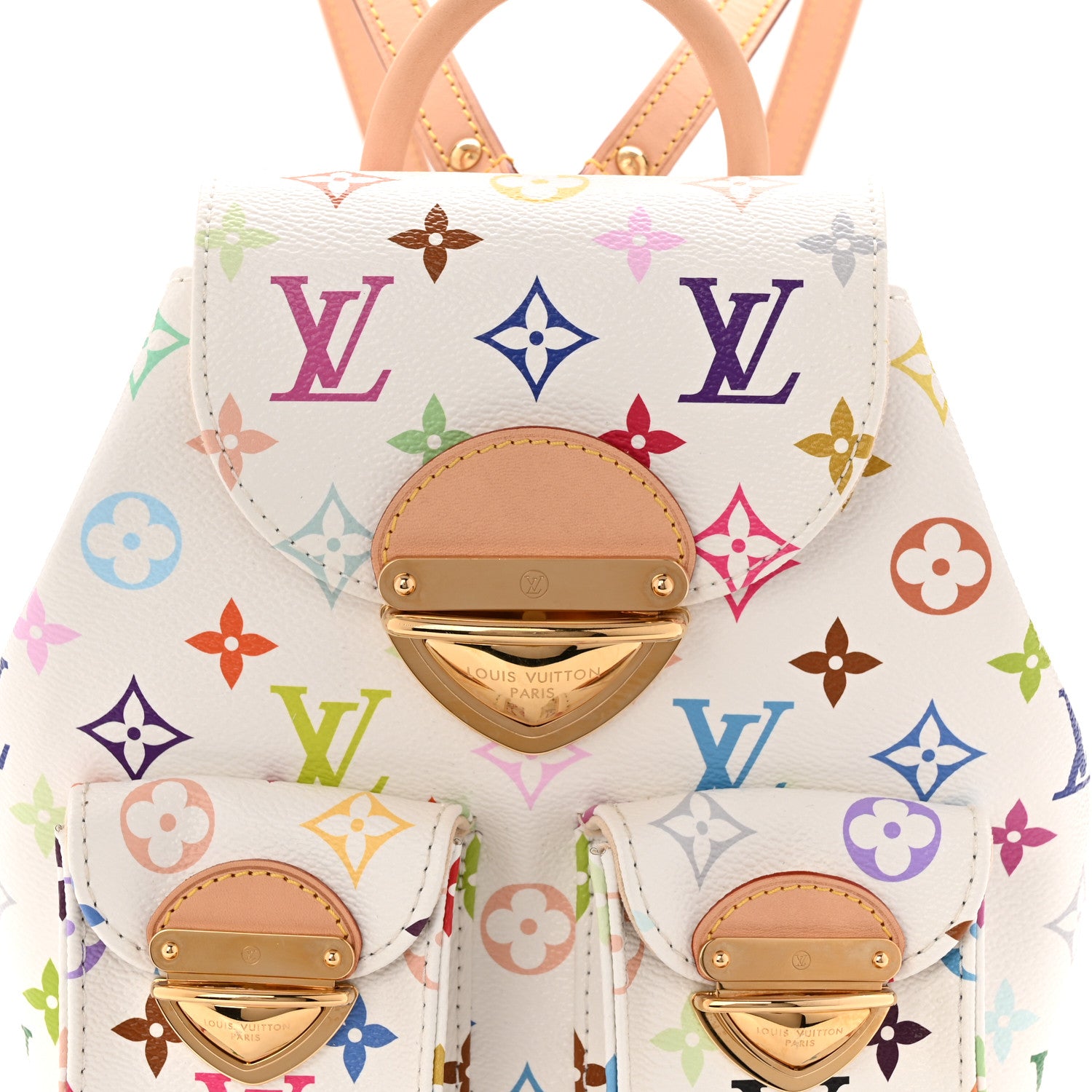 louis vuitton backpack women white - Nano No - - Backpacks - M25819 - Handbags - Crme - Leather this edition features drawstrings and soft contours and is crafted from signature Monogram Empreinte leather Louis Vuitton LV X TM
