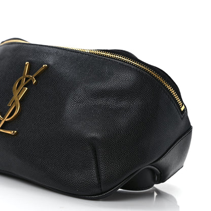 Saint Laurent Grain De Poudre Monogram Belt Bag Black 8 of 9