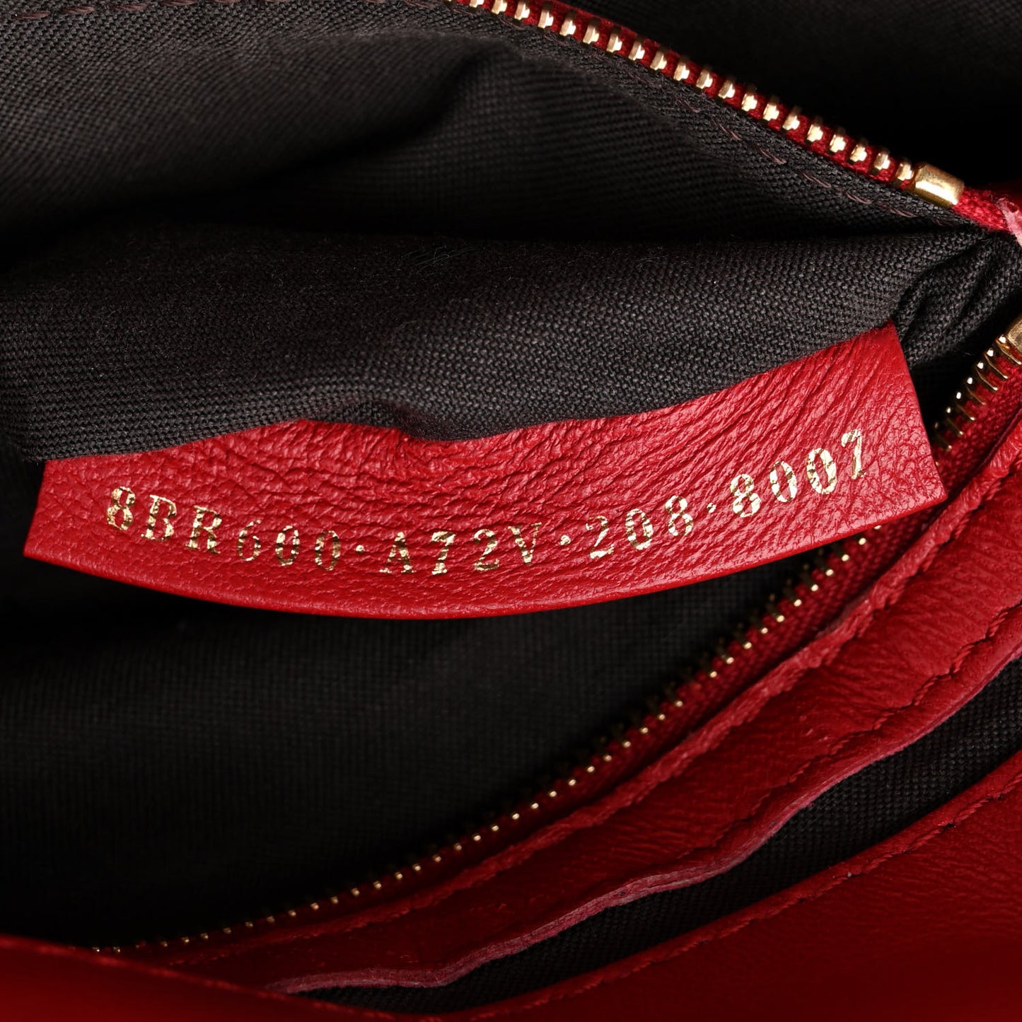 Nappa FF 1974 Embossed Baguette Fragola