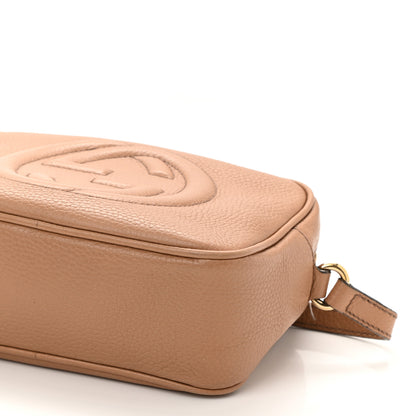 Gucci Pebbled Calfskin Small Soho Disco Bag Camelia 10 of 11