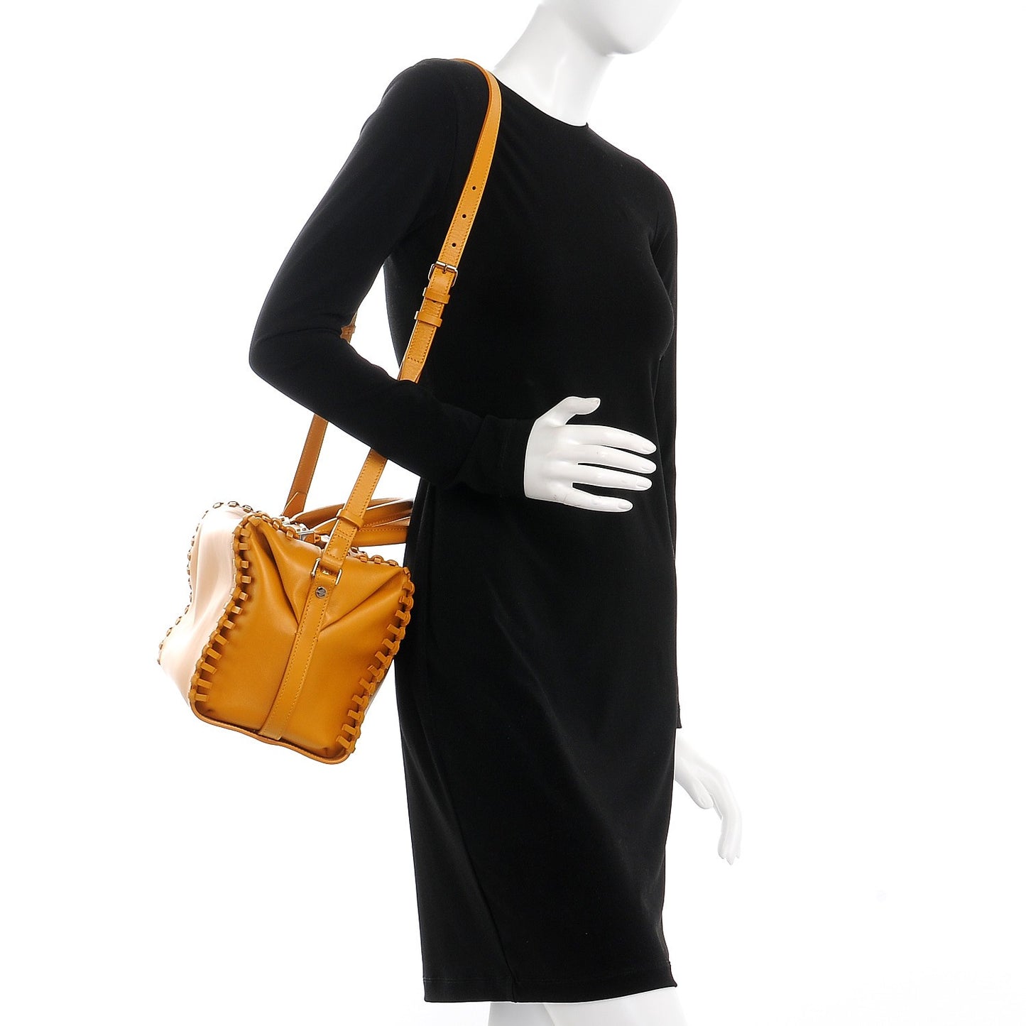 Calfskin Trilogy Bowling Bag Jaune