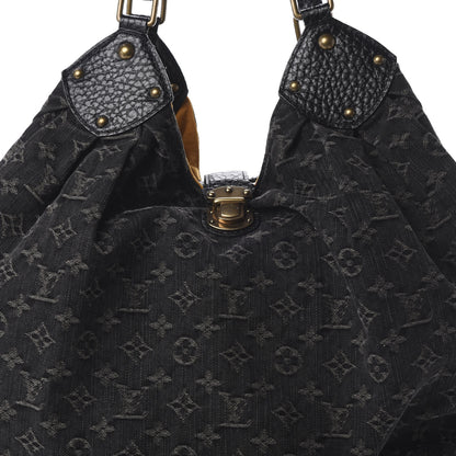 Louis Vuitton Denim Mahina XL Black 7 of 9
