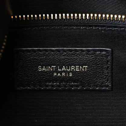 Saint Laurent Patent Quilted Small Loulou Puffer Monogram Chain Satchel Barolo 7 of 11