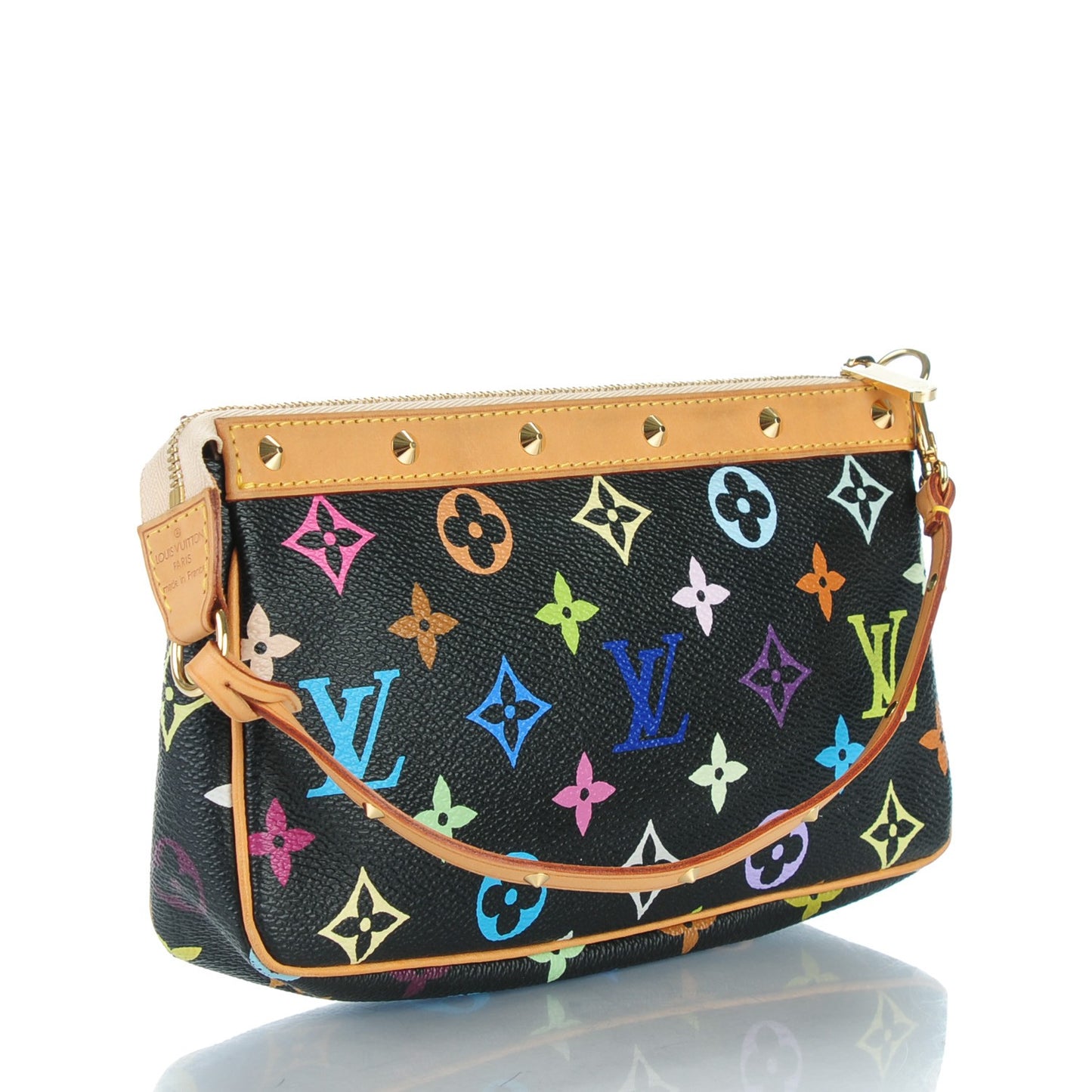 Monogram Multicolor Pochette Accessories Black