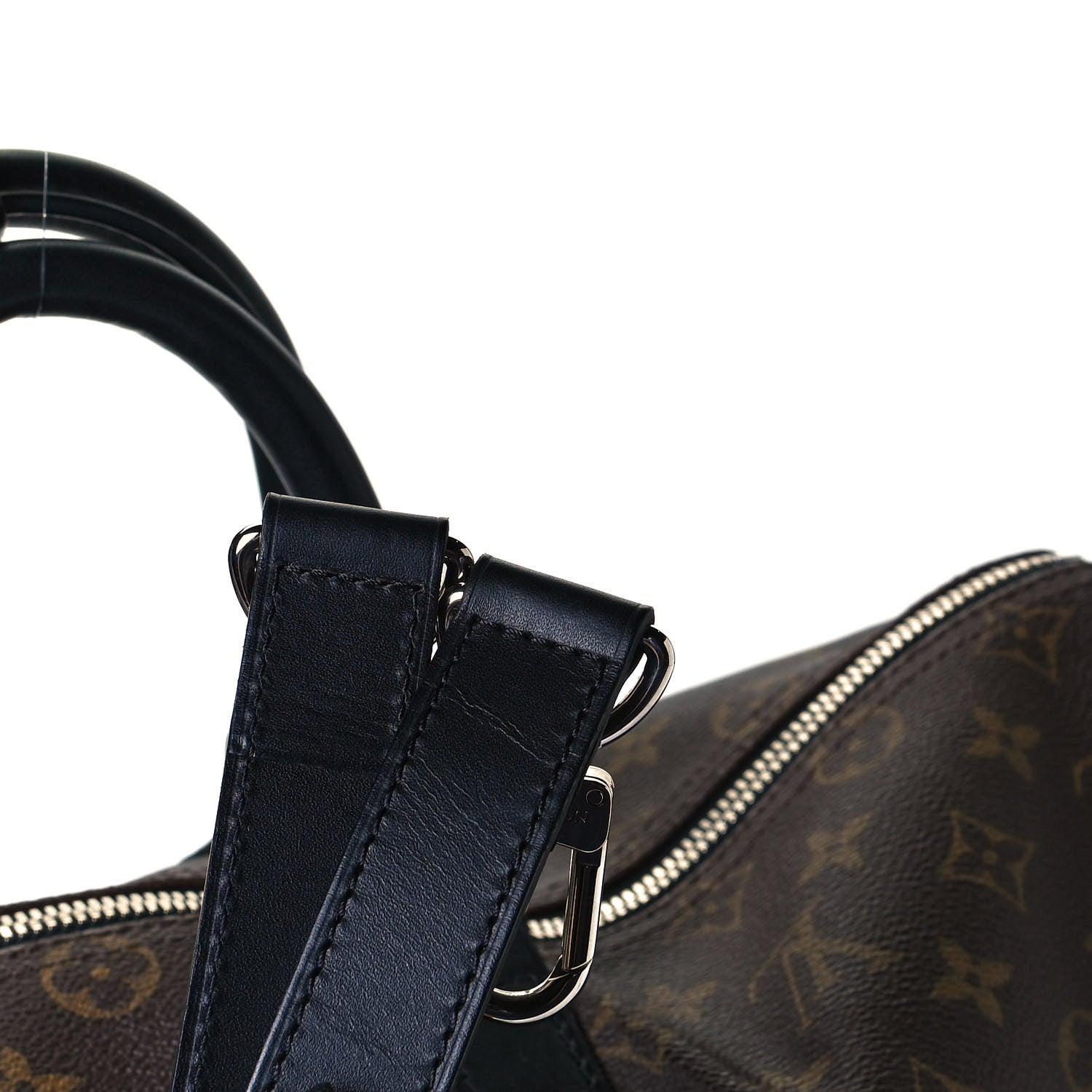 Louis Vuitton Monogram Macassar Keepall Bandouliere 45 11 of 17
