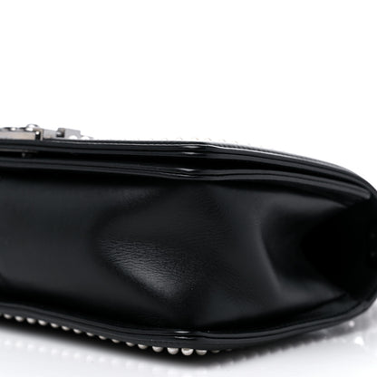 Chanel Calfskin Pearl Tweed Medium Boy Flap Black 9 of 9