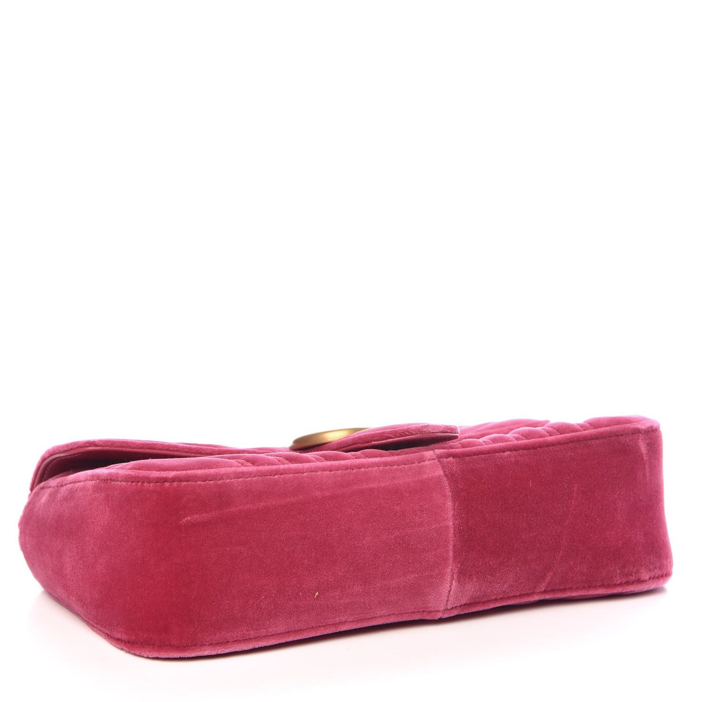 Velvet Matelasse Small GG Marmont Shoulder Bag Light Raspberry Rose