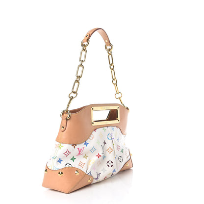 Louis Vuitton Monogram Multicolor Judy MM White 2 of 13