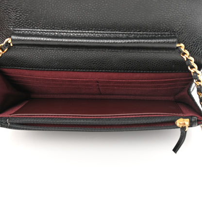 Chanel Caviar Quilted Wallet on Chain WOC Black 5 of 13