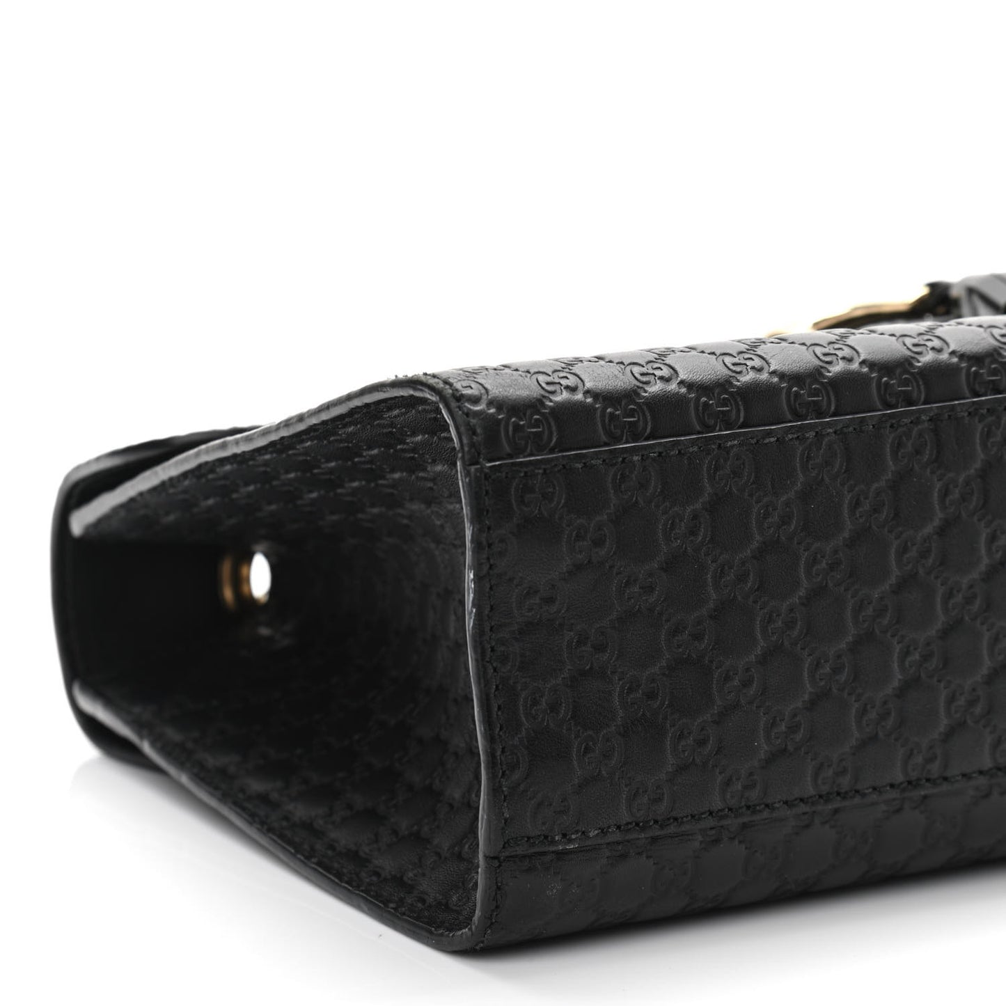 Microguccissima Medium Emily Chain Shoulder Bag Black