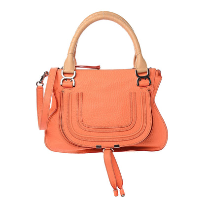 Chloe Calfskin Medium Marcie Satchel Orange Fizz 1 of 12