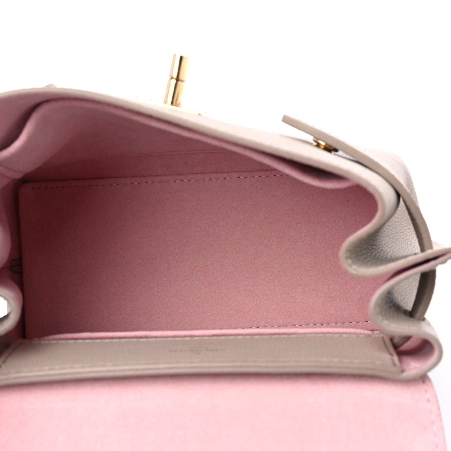 Louis Vuitton Soft Calfskin Mini Lockme Ever Greige 5 of 8