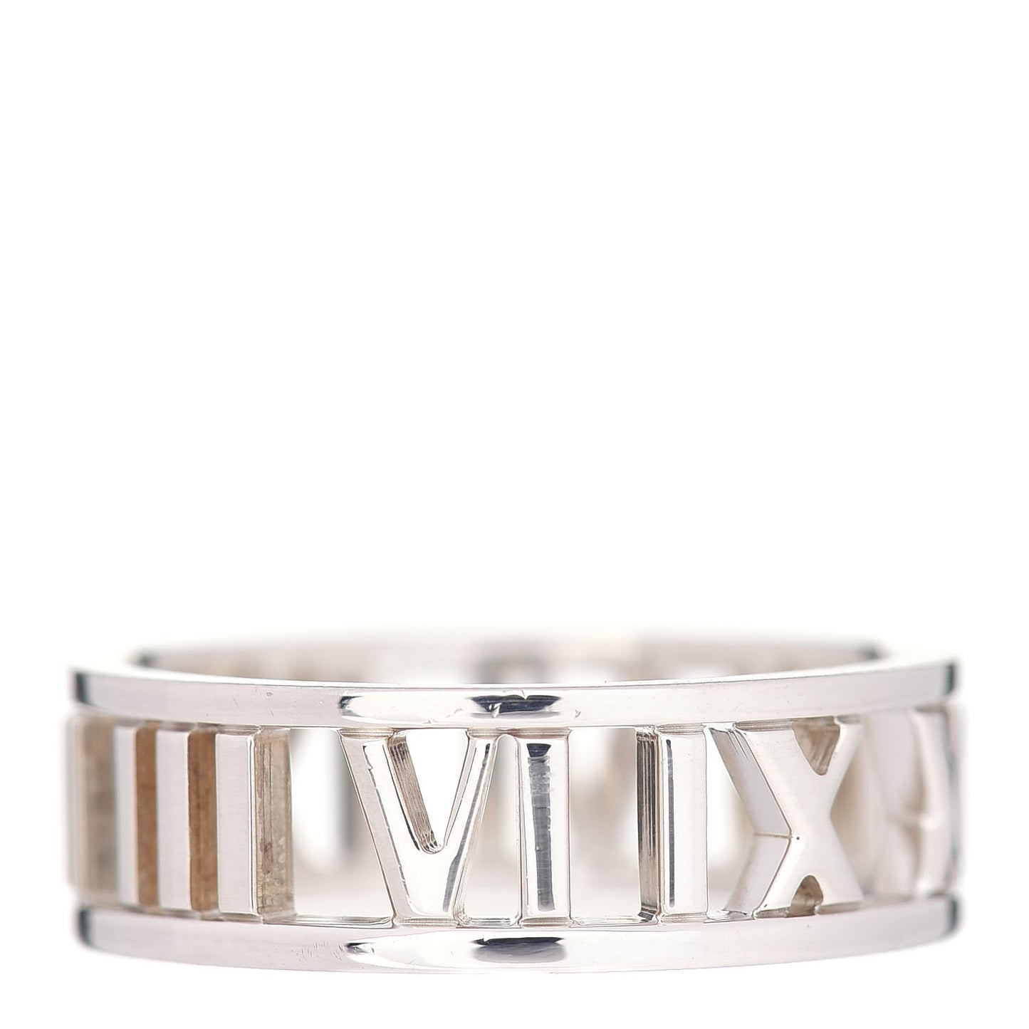 Sterling Silver Wide Atlas Open Ring 55 7.25