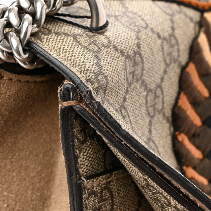 Gucci GG Supreme Monogram Bee Embroidered Medium Dionysus Shoulder Bag Taupe 14 of 14
