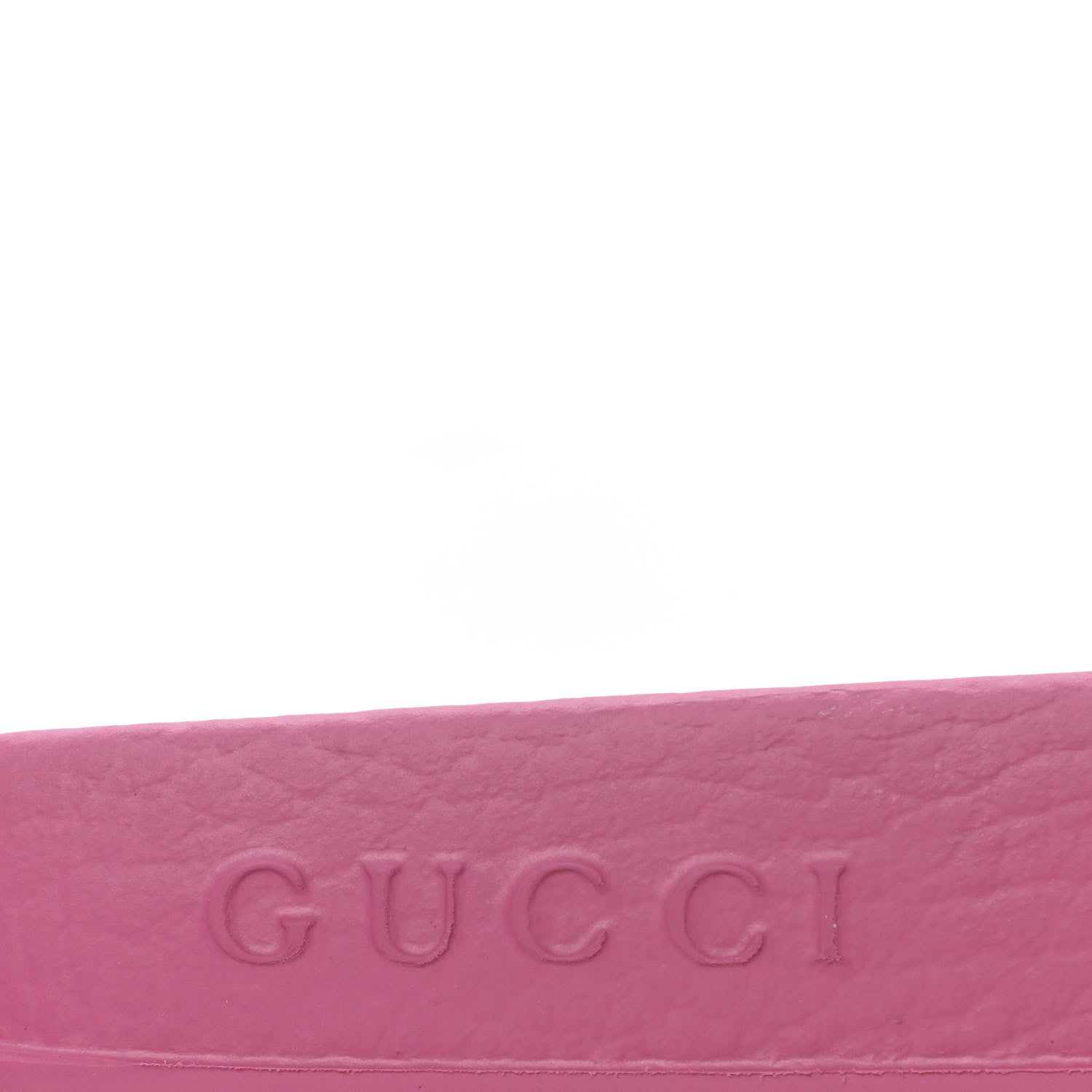 Gucci Rubber Womens Logo Slide Sandals 38 Fuchsia 8 of 10