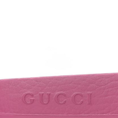 Gucci Rubber Womens Logo Slide Sandals 38 Fuchsia 8 of 10