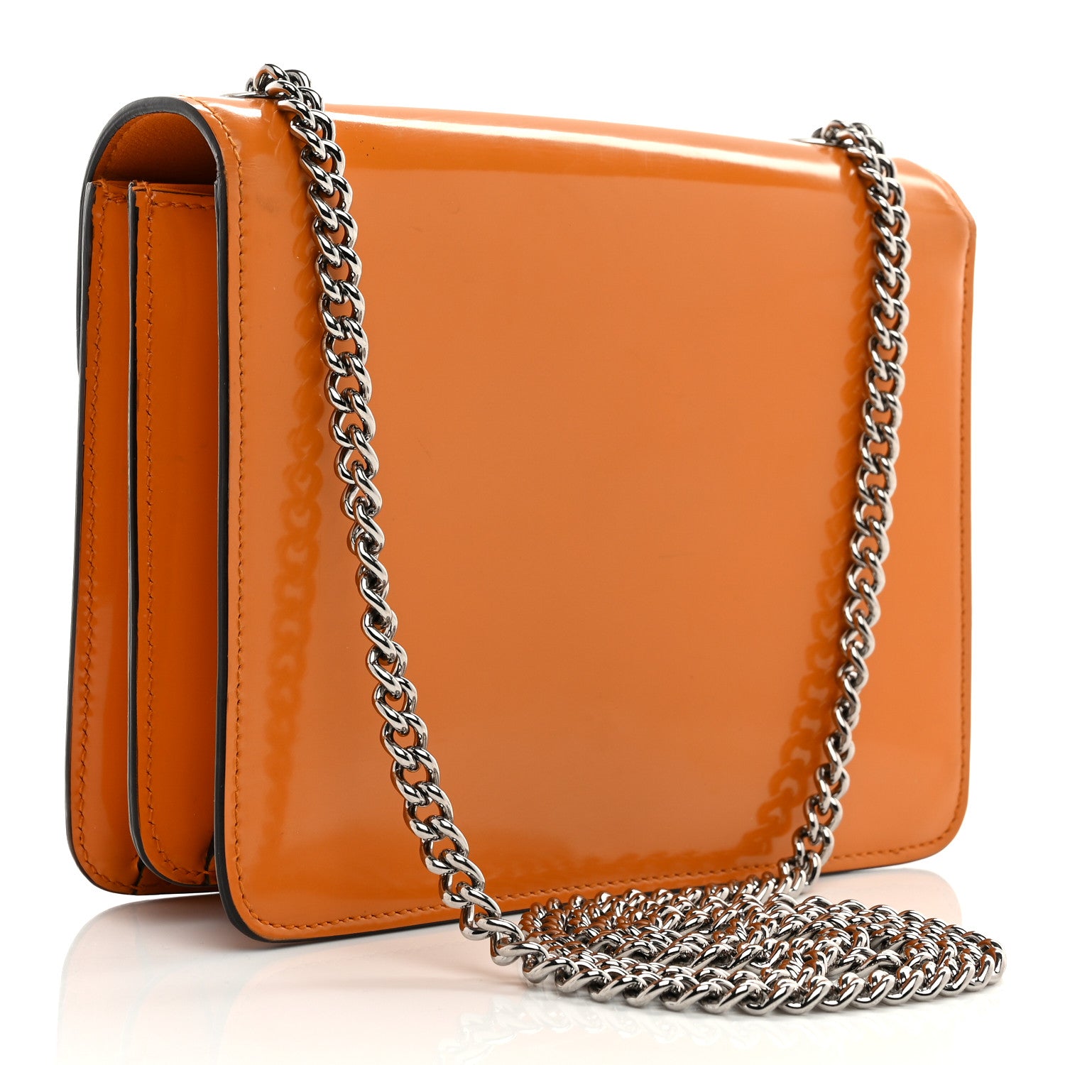Gucci Shade Lux Calfskin Small Interlocking G Shoulder Bag Orange 3 of 10