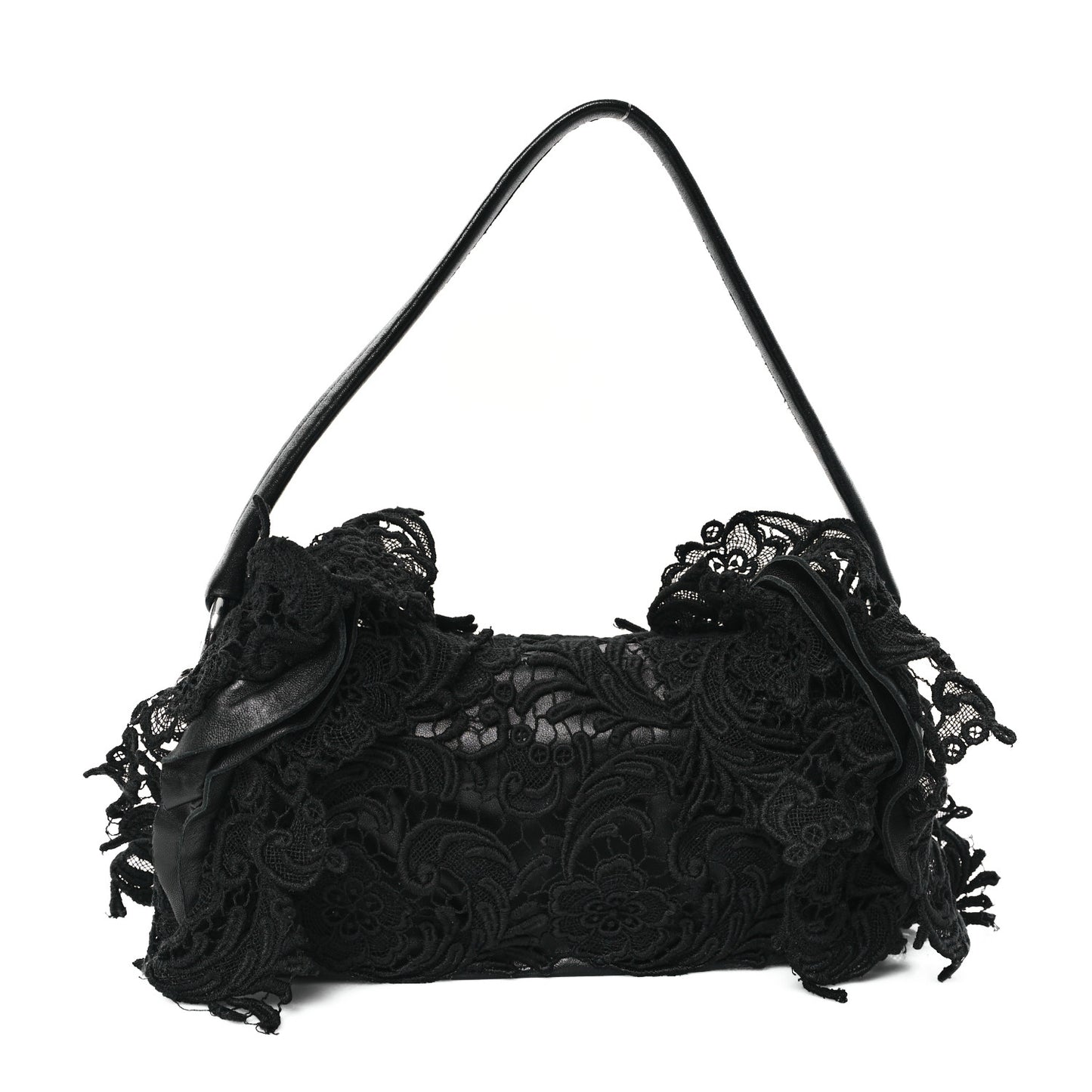 Lace Pizzo S Baguette Black