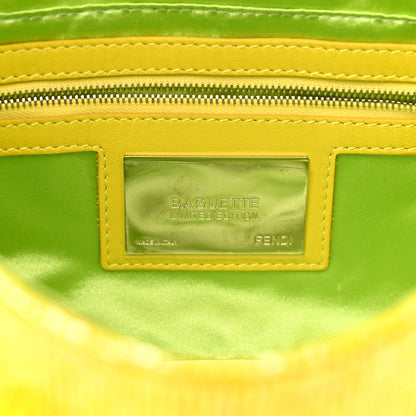 Fendi Beaded Baguette Yellow 6 of 10
