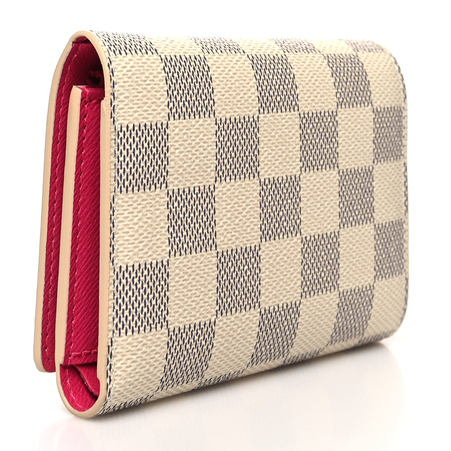 Damier Azur 2021 Christmas Animation Hollywood Victorine Wallet Fuchsia