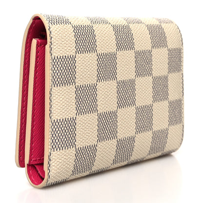 Louis Vuitton Damier Azur 2021 Christmas Animation Hollywood Victorine Wallet Fuchsia 3 of 9