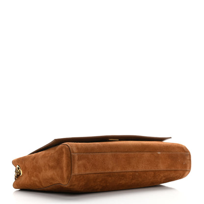 Saint Laurent Smooth Calfskin Suede Medium Reversible Monogram Kate Satchel Light Ochre 12 of 18