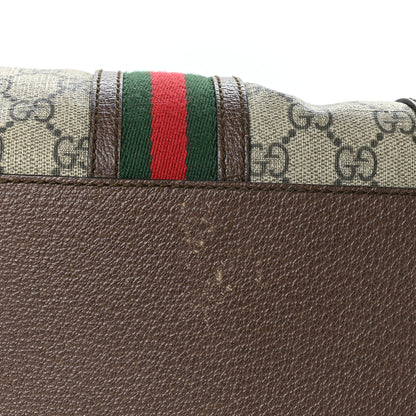 Gucci Soft GG Supreme Monogram Web Neo Vintage Duffle Bag Beige New Acero Crop 10 of 12