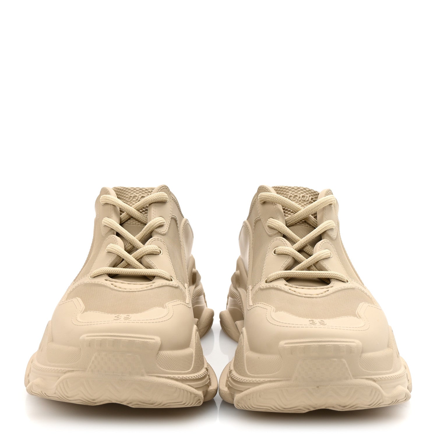 Balenciaga EVA Molded Womens Triple S Sneakers 39 Taupe 1738798