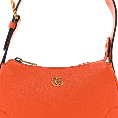 Gucci Goatskin Mini Aphrodite Shoulder Bag Orange 8 of 11