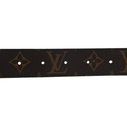 Louis Vuitton Calfskin Monogram 30mm LV Initiales Reversible Belt 80 32 Black 4 of 5