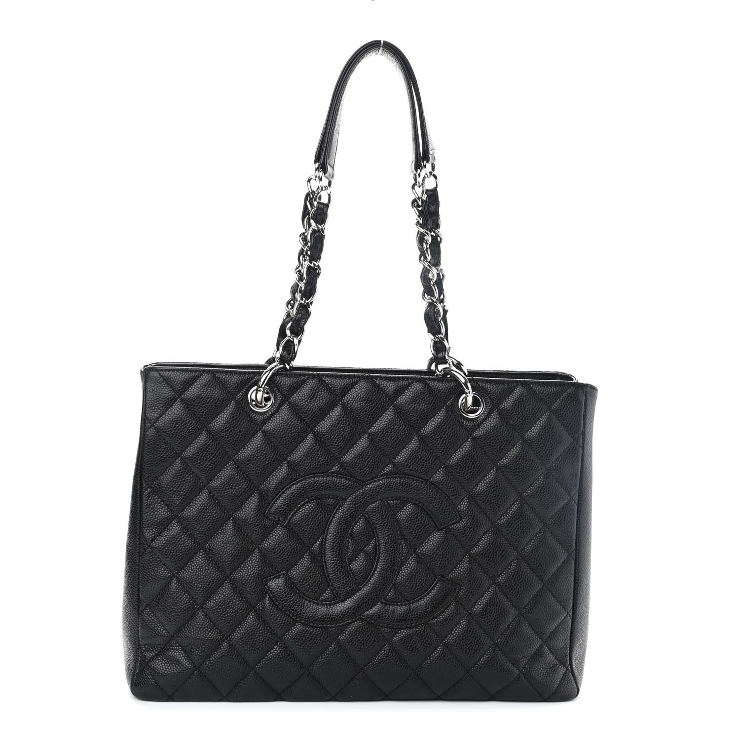 Chanel Caviar Quilted Grand Shopping Tote GST Black 1 of 8