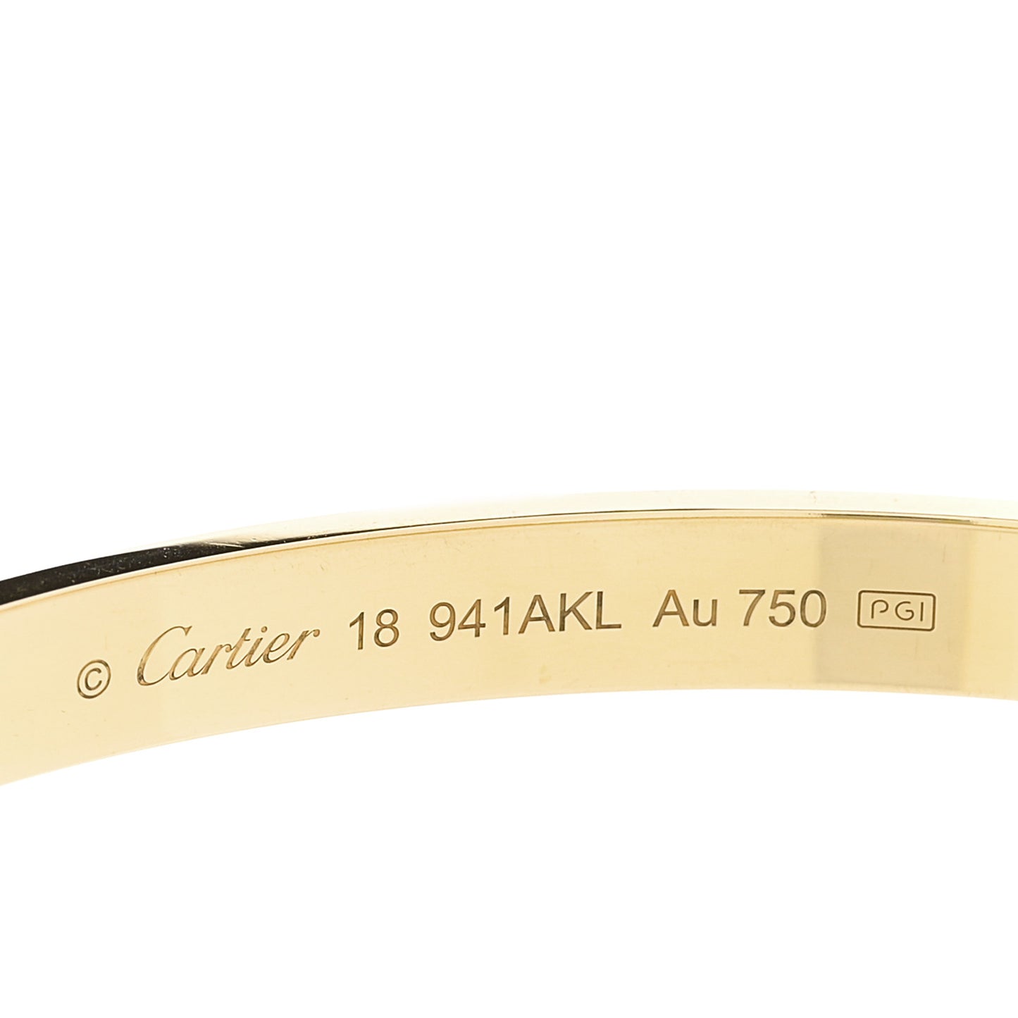 18k Yellow Gold Love Bracelet 18
