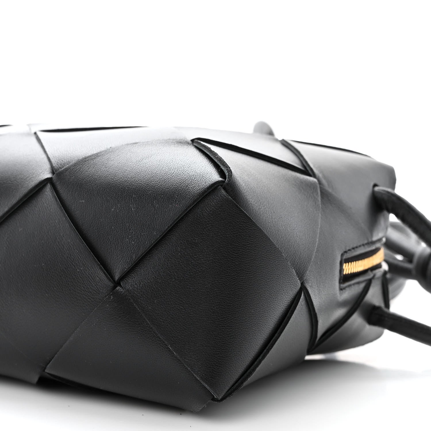 Bottega Veneta Lambskin Maxi Intrecciato Small Cassette Camera Bag Black 9 of 9