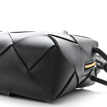 Bottega Veneta Lambskin Maxi Intrecciato Small Cassette Camera Bag Black 9 of 9