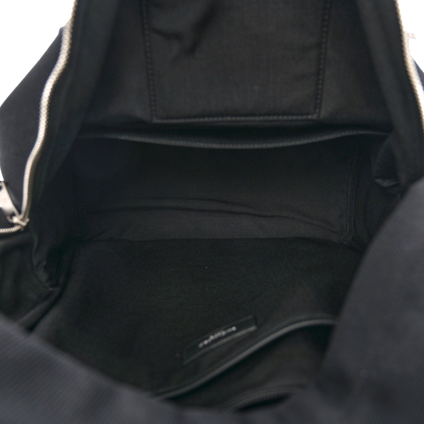 Canvas Signature Embroidered City Backpack Black
