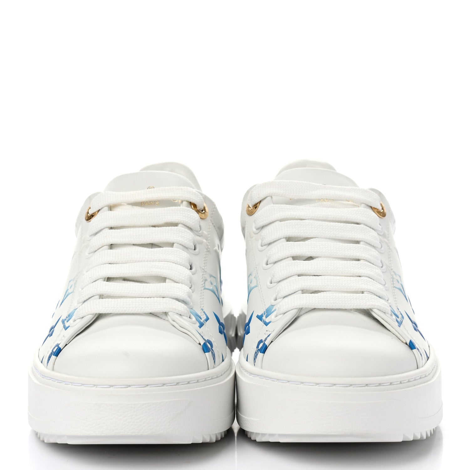 Louis Vuitton Monogram Time Out Sneakers 37 Blue 2 of 7