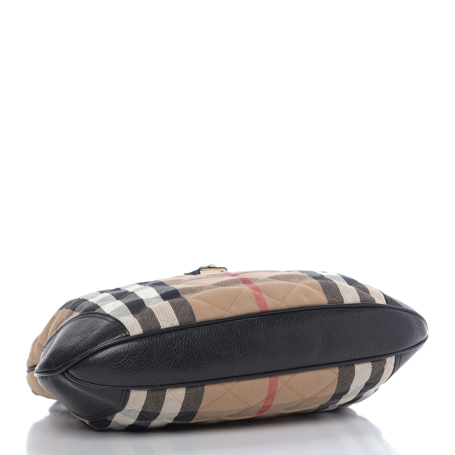 Burberry House Check Quilted Brook Hobo Black 4 of 10