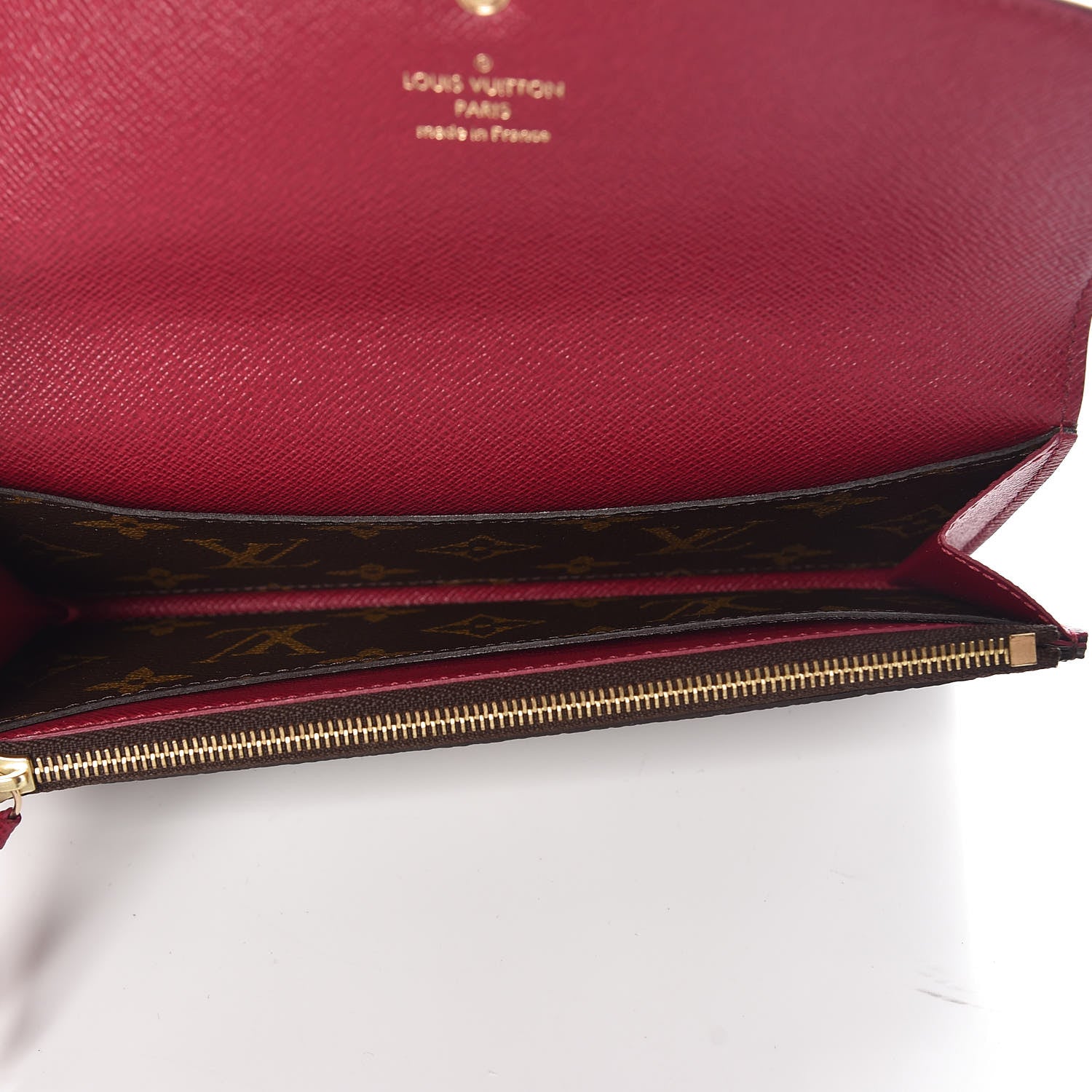 Louis Vuitton Monogram Emilie Wallet Fuchsia 5 of 7