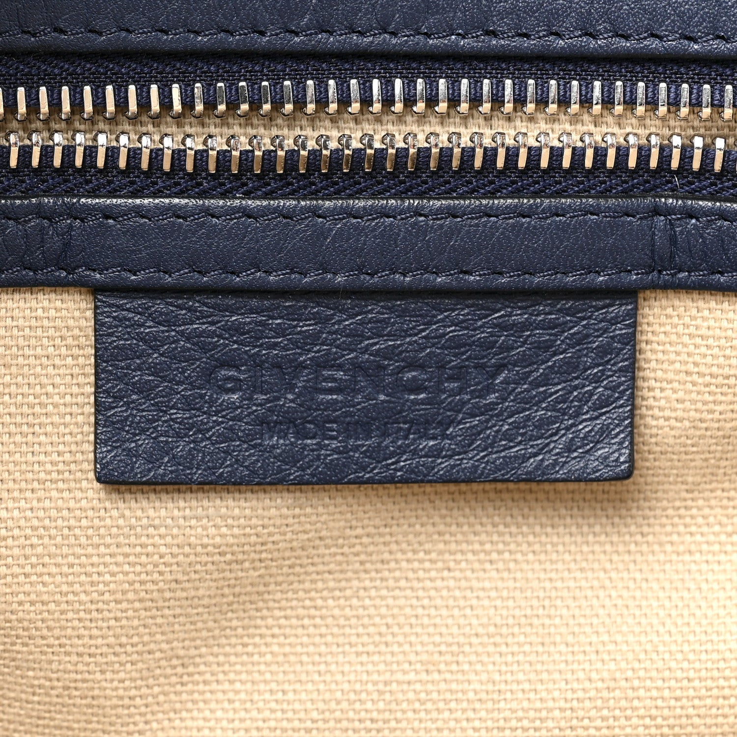 Givenchy Waxy Grained Calfskin Medium Nightingale Deep Blue 6 of 10