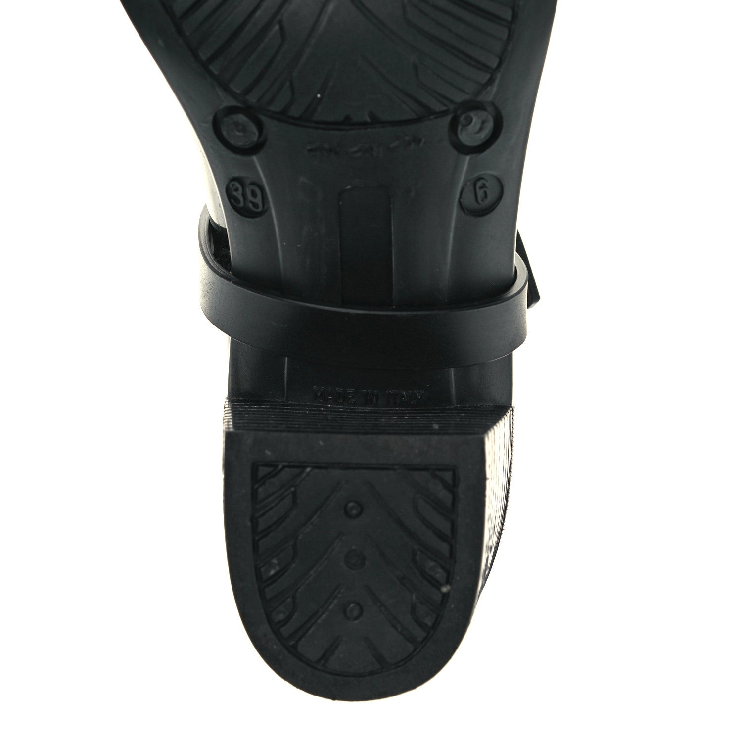 Jimmy Choo PVC Rubber Cheshire Rain Boots 39 Black 9 of 10