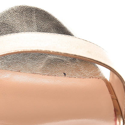Christian Louboutin Metallic Nappa Samotresse 100 Sandals 39 Light Gold 10 of 15