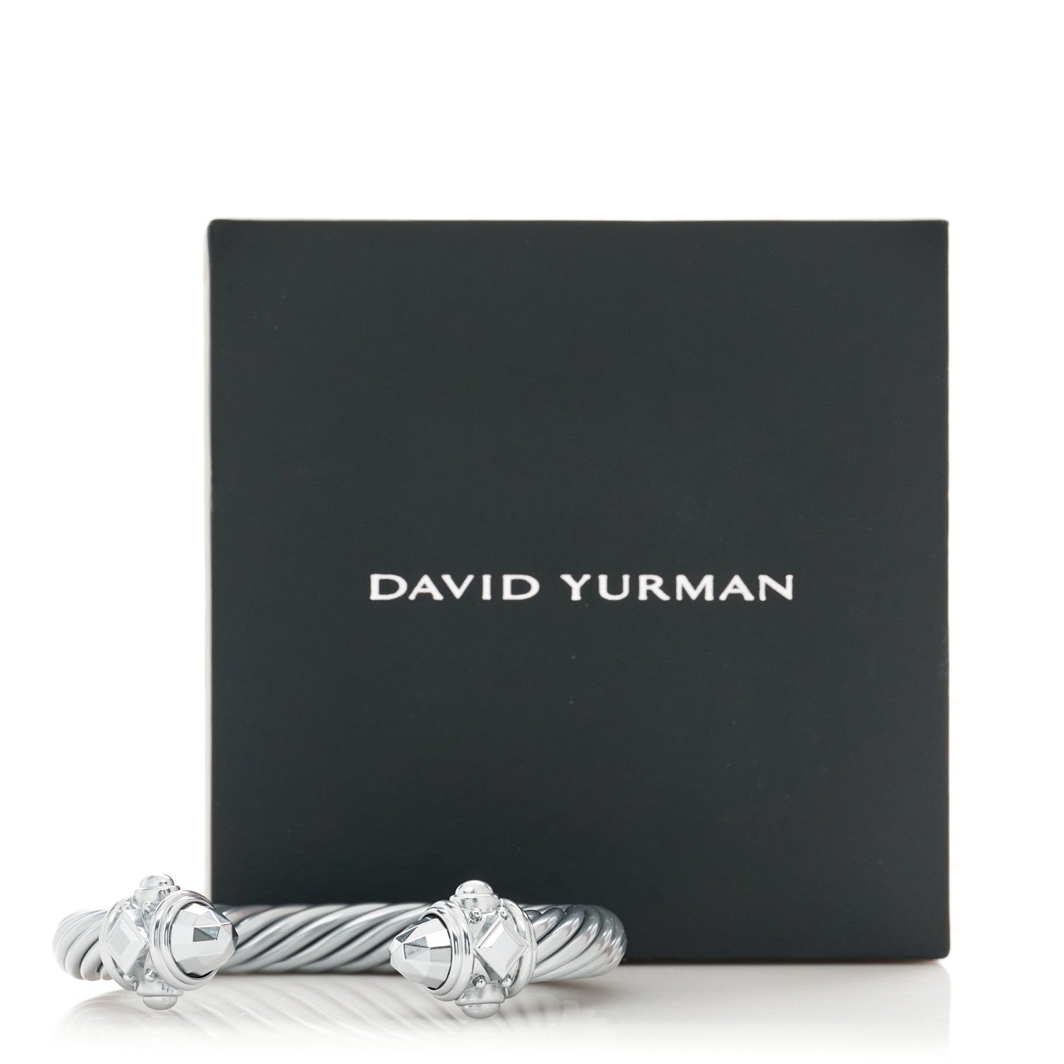 David Yurman Aluminum 10mm Cable Renaissance Bracelet Grey 5 of 5