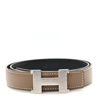 Hermes Swift Epsom 24mm Mini Martelee Constance Belt 70 28 Etoupe Black 1 of 5
