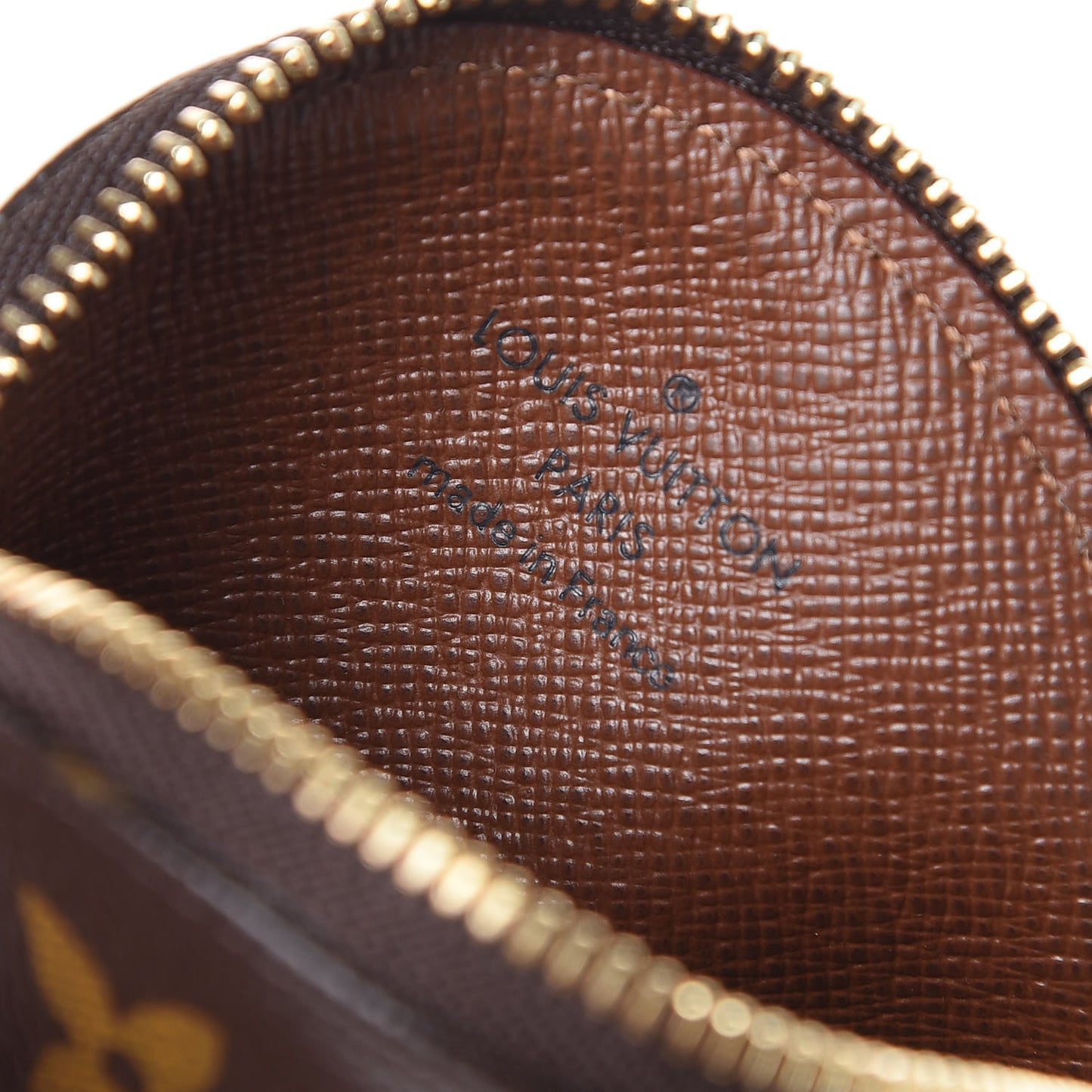 Monogram Round Coin Purse