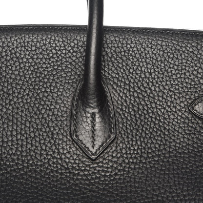 Hermes Taurillon Clemence Birkin 40 Black 27 of 31
