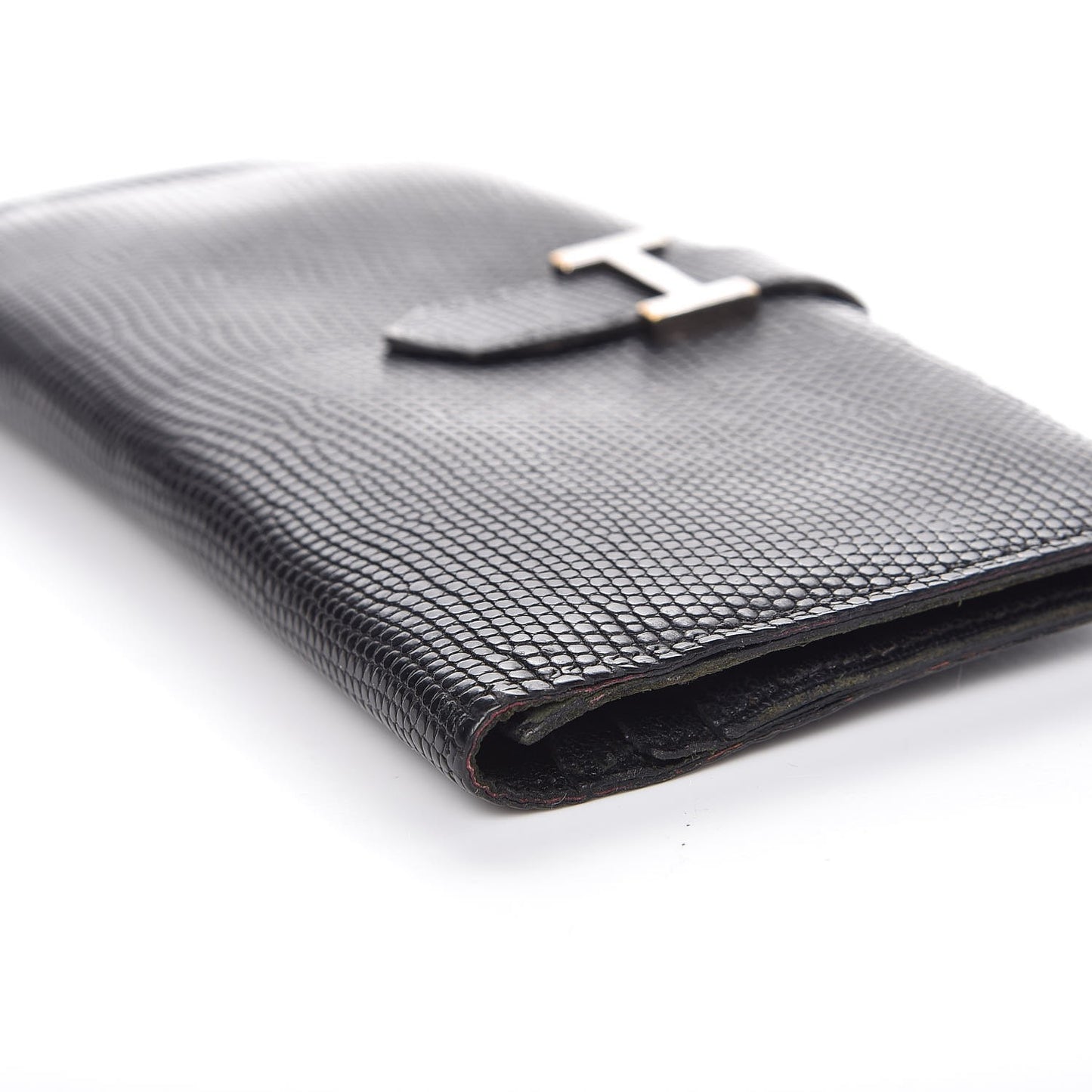 Lizard Bearn Gusset Wallet Black