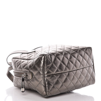 Burberry Metallic Calfskin Quilted Sophie Pewter 4 of 10