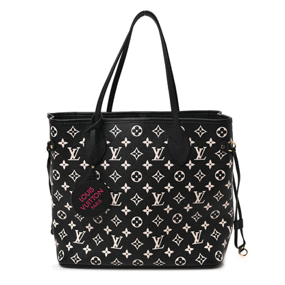 Louis Vuitton Empreinte Spring In The City Neverfull MM Black White Pink 3 of 9